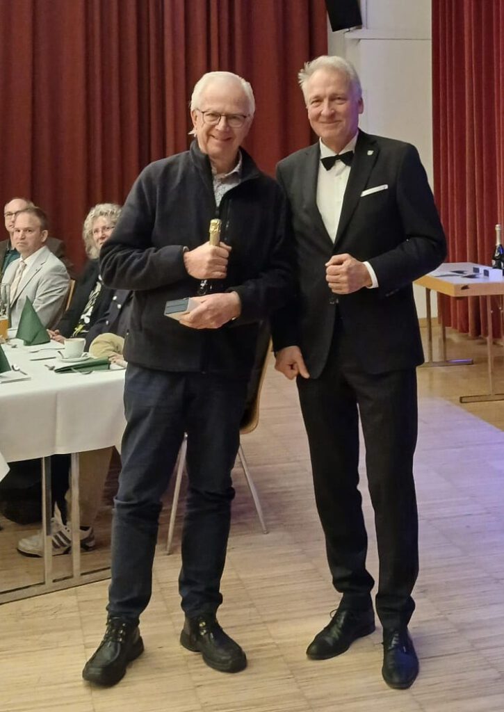 Ehrung für Dieter Seidl beim Neujahrsempfang